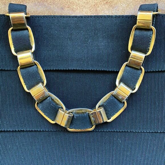 SALVATORE FERRAGAMO Leather Trim Layered Nylon Top Handle Bag. EUC! - Picture 10 of 13